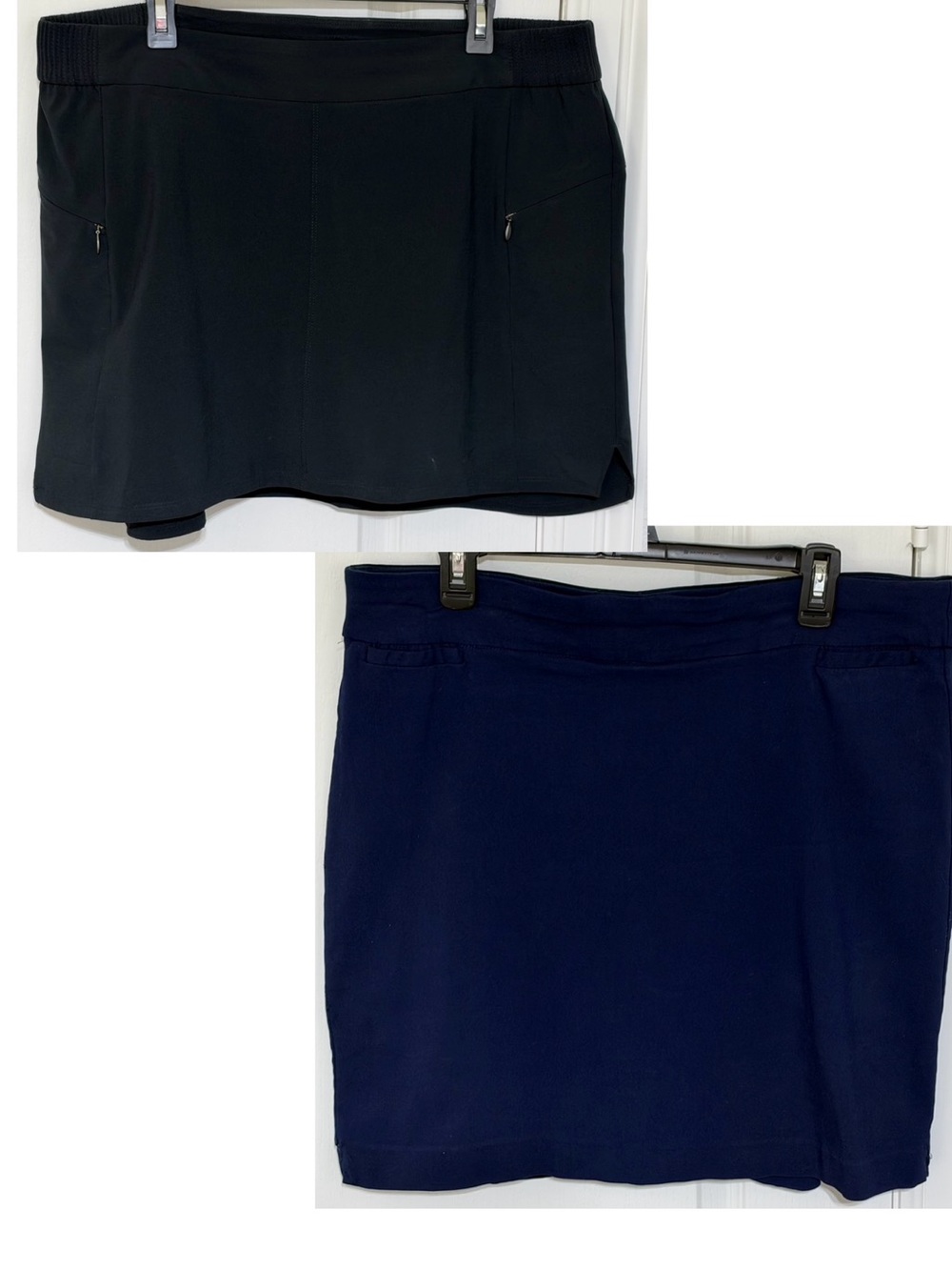 Columbia & Kim Rogers Skort ~ Women’s Black Performance and Navy Skort - XL